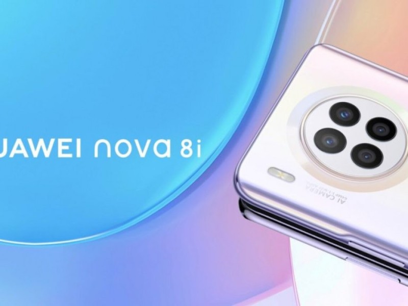 Huawei nova 8i appears in an official render.